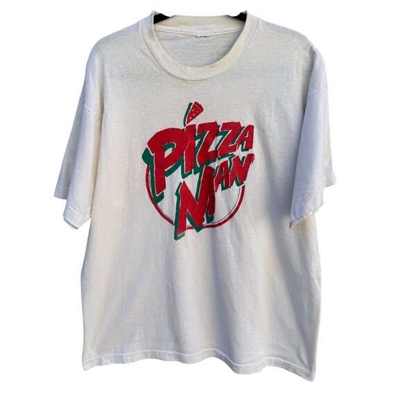 Pizza Man Vintage 80s Graphic Tee Retro The Eighties Are Over Humor Movie Shirt - Picture 1 of 11